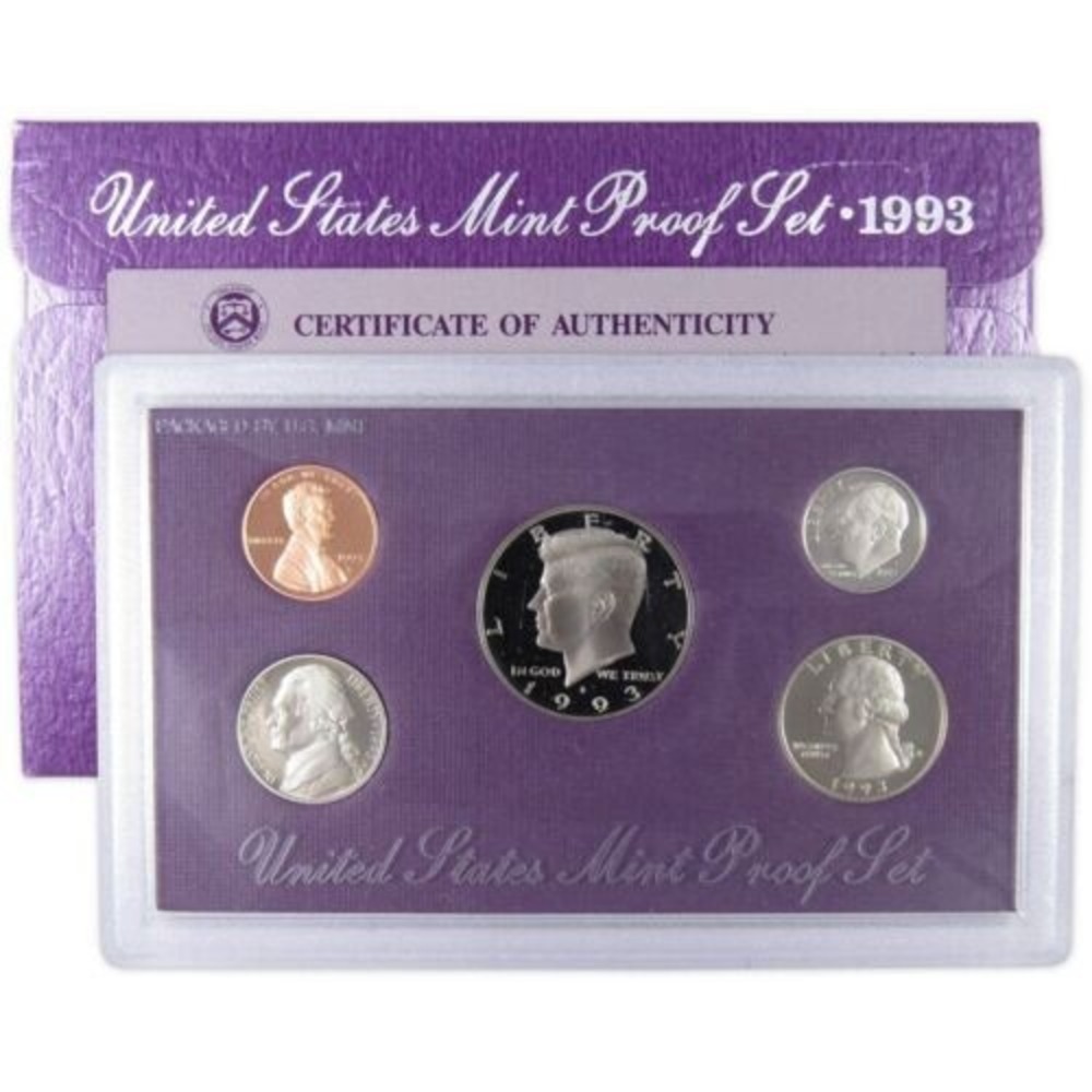 1993 Clad Proof Set U.S. Mint Original‎ Government Packaging OGP Collectible